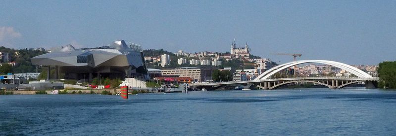 Looking back at Lyon at the confuence of the Rhone and Soane Rivers